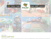 Tablet Screenshot of greenleafthemepark.com